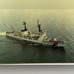USCGC Hamilton (WHEC-715) Coast Guard Cutter Ship Vintage Postcard (1970s)